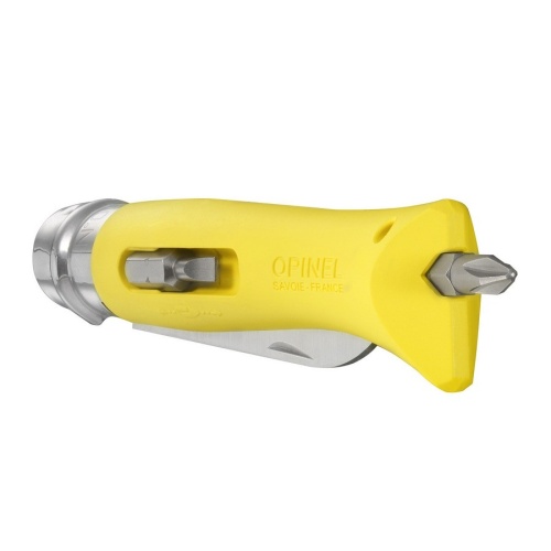 Нож Opinel №09 DIY, нержавеющая сталь, сменные биты, желтый, блистер (2138), 002138 фото 3